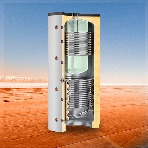 COMBI 3 DEPOSITO DE INERCIA CON ACUMULADOR DE ACS Y DOS SERPENTINES de