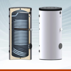 ASF2V  INTERACUMULADOR VITRIFICADO DOBLE SERPENTIN de 150 a 1500 L.