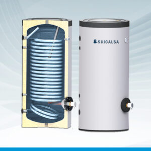 ASFBV INTERACUMULADOR VITRIFICADO SERPENTIN DE ALTA EFICIENCIA de 150 a 500 L.