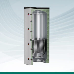 PF2   DEPOSITO DE INERCIA 3 BAR CON SERPENTIN de 200 a 5000 L.