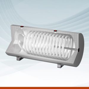 ASFM  INTERACUMULADOR MURAL POLYWARM® CON SERPENTÍN FIJO de 100 a 150 Lts